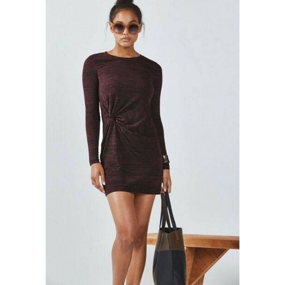 Fabletics burgundy athleisure space dye Brooke dress - Picture 6 of 8